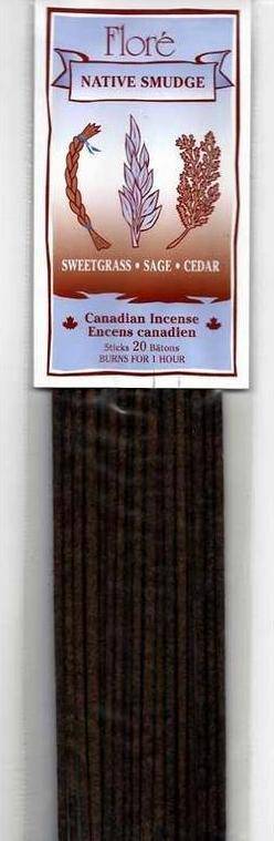 Encens canadien native smudge artisanal Floré